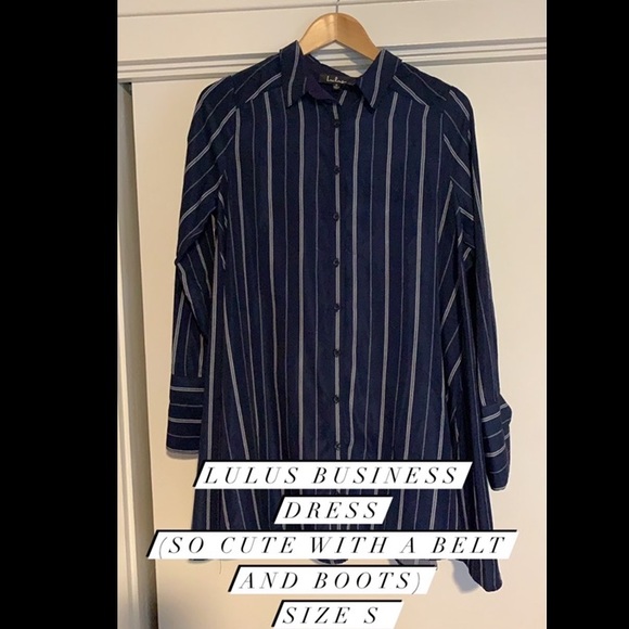 Lulus Dresses & Skirts - Long sleeve business attire button down dress